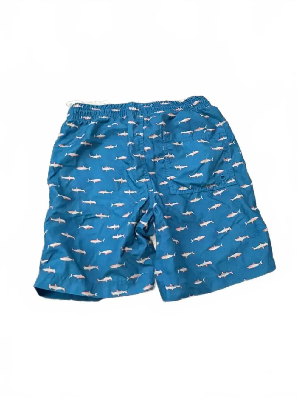 Old Navy Swim Shorts Shark Print Blue - Boys XL